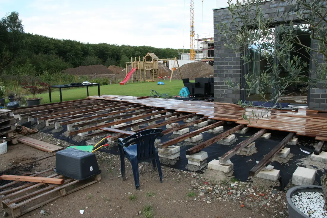 Fundament/Untergrund WPC Terrasse